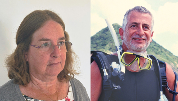 מימין: פרופ' יהודה בניהו ופרופ' תמר לוטן